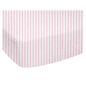  BABYBJÖRN Travel Crib Light)   Pink Stripes Jersey Knit   Made In USA