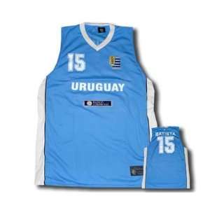  Uruguay home jersey Basket Ball number 15 Sports 
