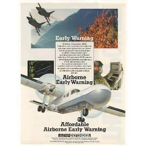  1987 Pilatus AEW Defender Early Warning Aircraft Print Ad 
