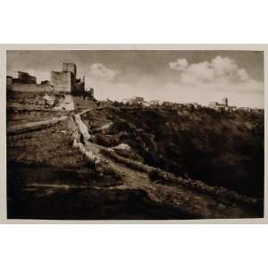  1926 Medieval Castle Enna Castrogiovanni Sicily Sicilia 