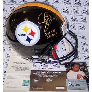  Troy Polamalu Hand Signed Pittsburgh Steelers Authentic 
