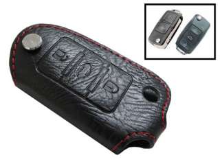   Golf GTi Jetta Beetle EOS Leather Folding Fob Key Holder Case  
