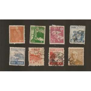  Lot of Japan (8) Stamps 