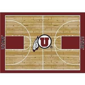  Utah Utes College Basketball 7X10 Rug From Miliken Sports 