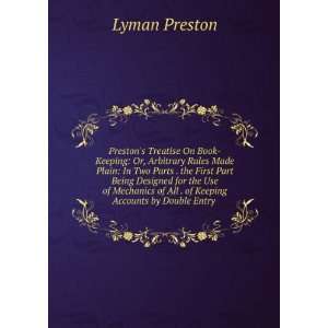  Prestons Manual On Book Keeping Lyman Preston Books