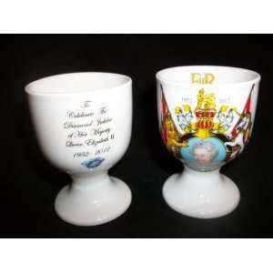 Queen Elizabeth II Diamond Jubilee Coat Of Arms 1952 2012 Egg Cup 