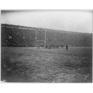   from end zone in large stadium,c1903,F.E. Mort,crowd