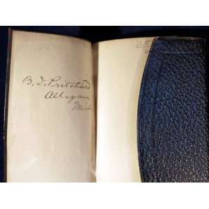  SIGNED Personal Diary 1890 Benjamin Pritchard Books