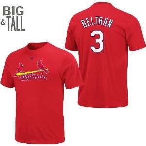 St. Louis Cardinals Carlos Beltran BIG and TALL Player Name & Number T 