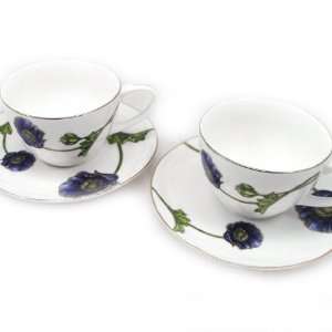    Together porcelain Jardin Des Plantes 2 cups.