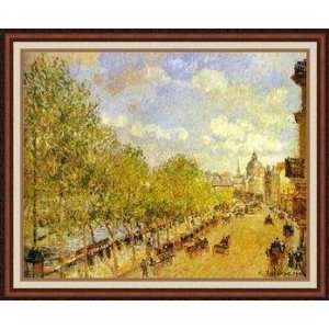Quay of Malaquais in the Sunny Afternoon by Camille Pissarro 