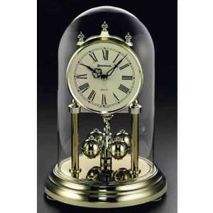  Celebrant   Glass dome anniversary clock with revolving 