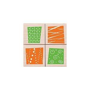  Snippets Design Wood Mounted Rubber Stamp Set (LL175 