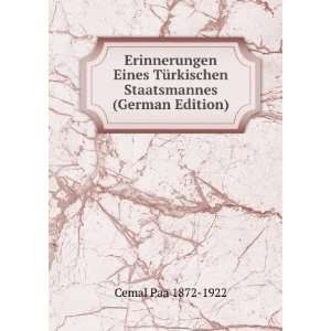   Staatsmannes (German Edition) Cemal Paa 1872 1922 Books