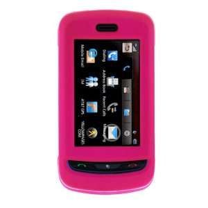  AT&T LG XENON GR500 RUBBERIZED CELL PHONE COVER HOTPINK 