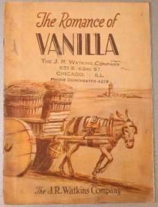 1928 Watkins Company Romance of Vanilla Booklet Spices  