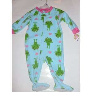 Carters Footed Pajamas Blanket Sleeper   24m Frogs Baby