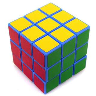   Single Hand 3x3 3x3x3 Speeding Rubiks Magic Cube 4.5cm Blue  