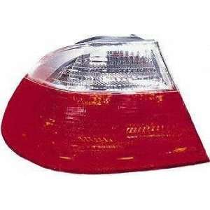 01 03 BMW M3 TAIL LIGHT LH (DRIVER SIDE), White, Red, Outer; COUPE EXC 