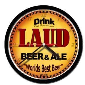  LAUD beer and ale cerveza wall clock 