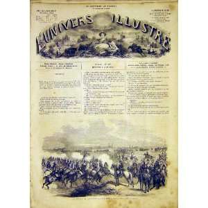  Chalons Cavalry Luneville Military French Print 1865