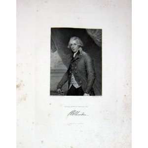   Taylor 1847 Antique Portrait Richard Brinsley Sheridan