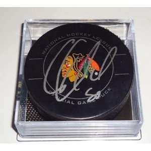 Corey Crawford Autographed Puck   * *   Autographed NHL Pucks  