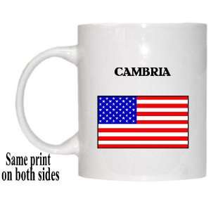  US Flag   Cambria, California (CA) Mug 