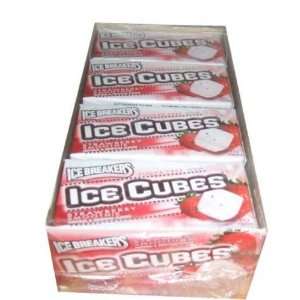 Ice Breakers Ice Cube Strawberry Smoothie Gum   8 Pack  
