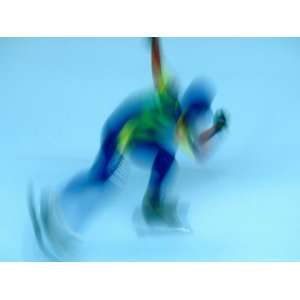 Speed Skater in Olympic Oval, Calgary, Canada Lonely Planet Collection 