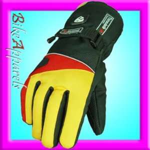  WM winter Cordura Motorcycle Gloves Yellow Small Sports 