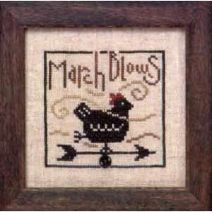  Snappers   March Blows leaflet (cross stitch) Arts 