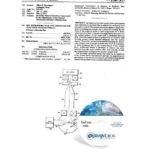   CD for ION MICROPROBE MASS SPECTROMETER FOR ANALYZING FLUID MATERIALS