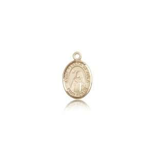 14kt Gold St. Saint Teresa of Avila Medal 1/2 x 1/4 Inches 9102KT No 