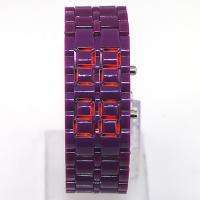Purple Lava Style Samurai Red LED Watch, CBM  