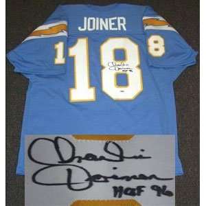  Charlie Joiner Signed San Diego Chargers Jersey   HOF 96 