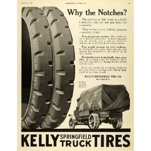  1920 Ad Kelly Springfield Tire Co Pneumatics Caterpillar Parts 