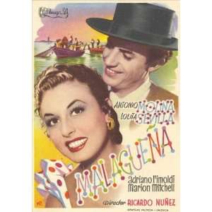 Malaguena Movie Poster (11 x 17 Inches   28cm x 44cm) (1956) Spanish 