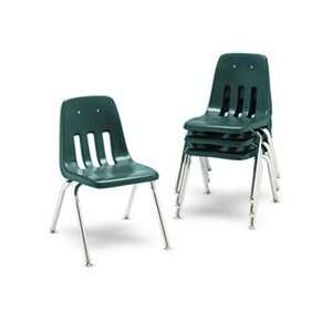  9000 Series Classroom Chairs, 16 Seat Height, Forest 