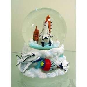  Airplane Space Shuttle Plane Snow Globe Waterball
