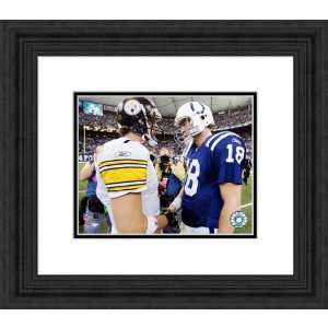  Framed Roethlisberger/Manning Steelers/Colts Photograph 