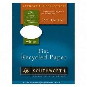  Southworth Company, Agawam, MA Southworth Fine Recycled 