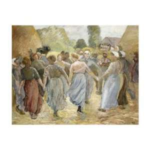  La Ronde Giclee Poster Print by Camille Pissarro, 26x22 