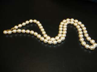 RARE Miriam Haskell Signed Vintage 30s Baroque Pearl Necklace  