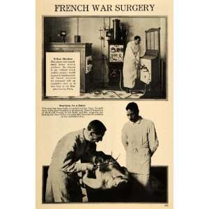 1917 Print French War Surgery Cochin Paris Hospital WWI 