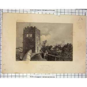  View Chester England Tower Engraving Godfrey Warren