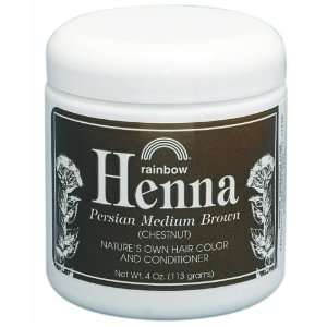   Henna Hair Color and Conditioner Persian Medium Brown Chestnut    4 oz