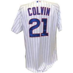 Tyler Colvin Jersey   Chicago Cubs 2011 Game Worn #21 Spring Training 