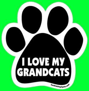 LOVE MY GRANDCATS Grand Cats Magnet, Rescue Charity  
