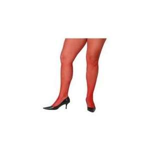  Red Seamless Fishnet Pantyhose (One Size Fits Most) By 